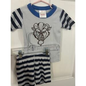 Hanna Andersson Disney Collection Beauty and the Beast Short John Set Size 3
